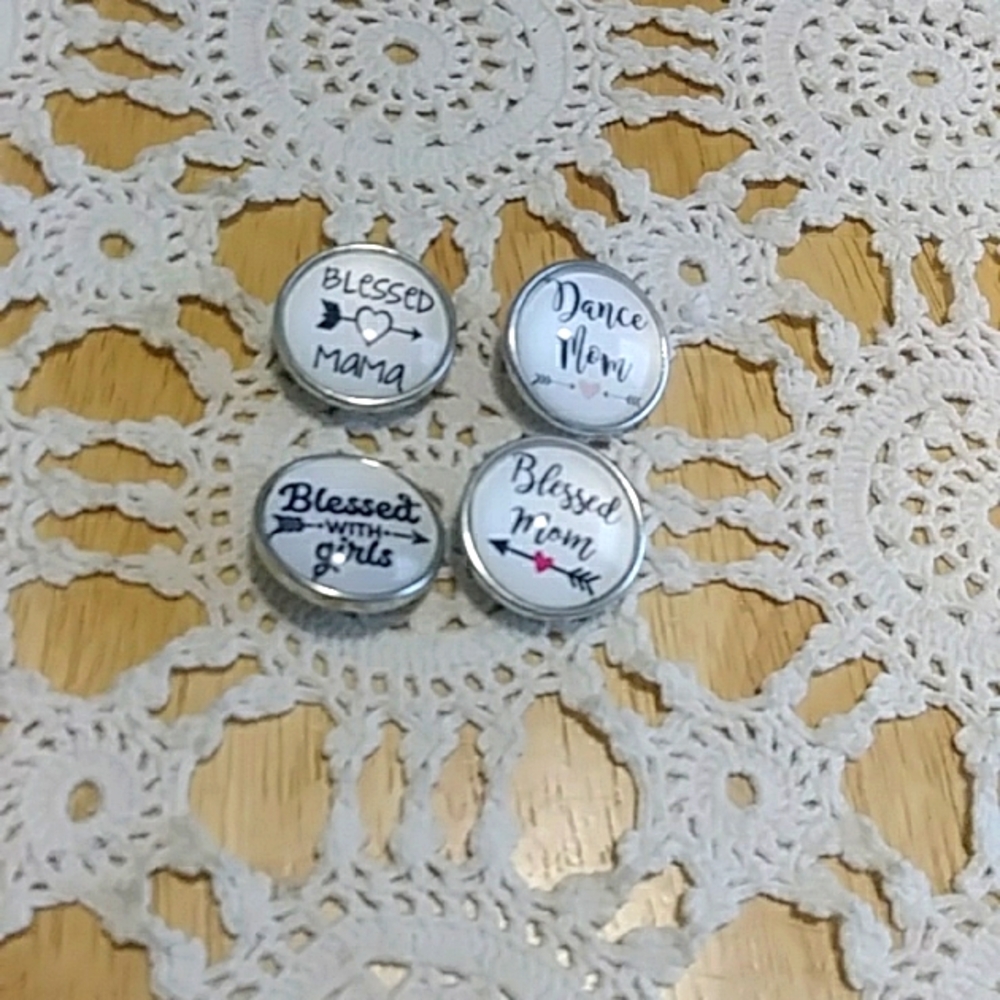 Blessed Mom  Snap Jewelry - Snap Buttons bundle
